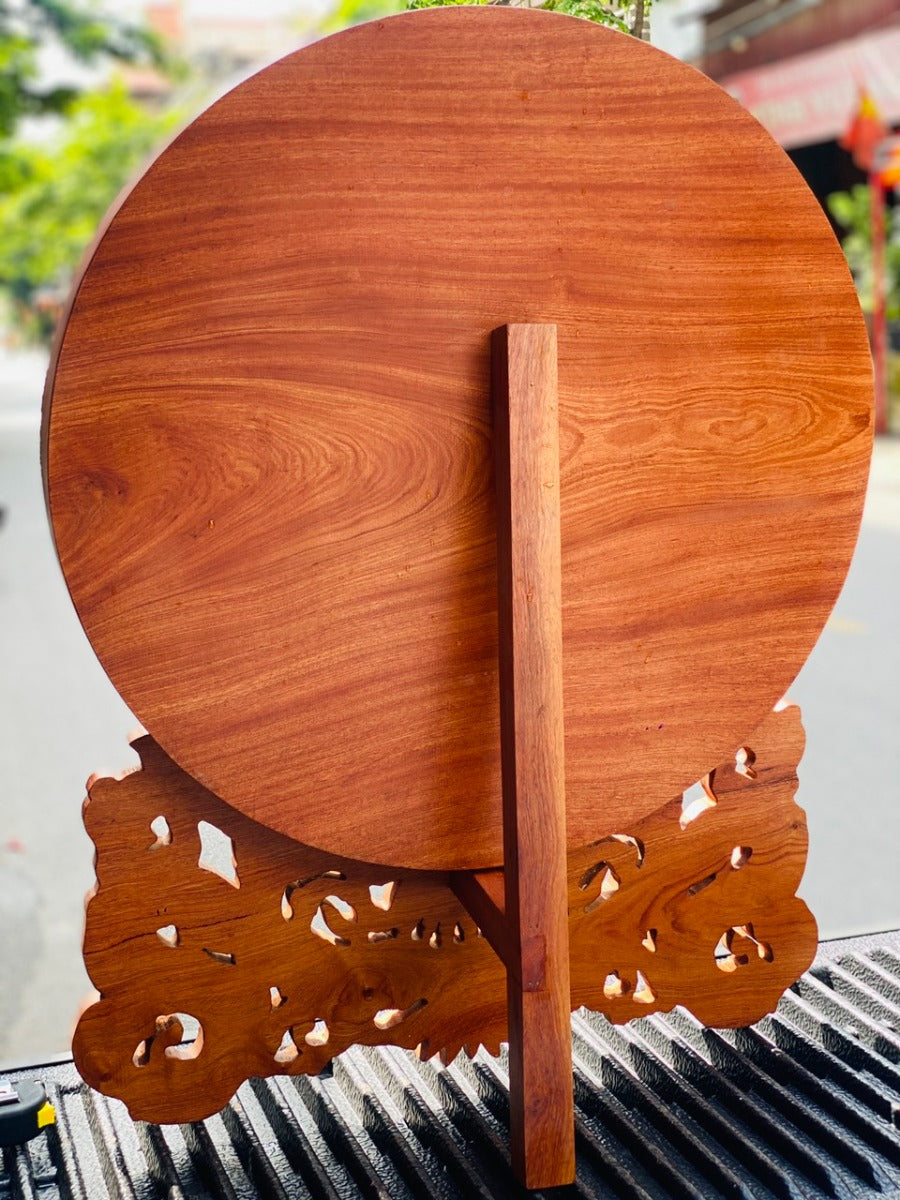 Tranh Đĩa Gỗ Tùng Hạc Diên Niên Đường Kính 60