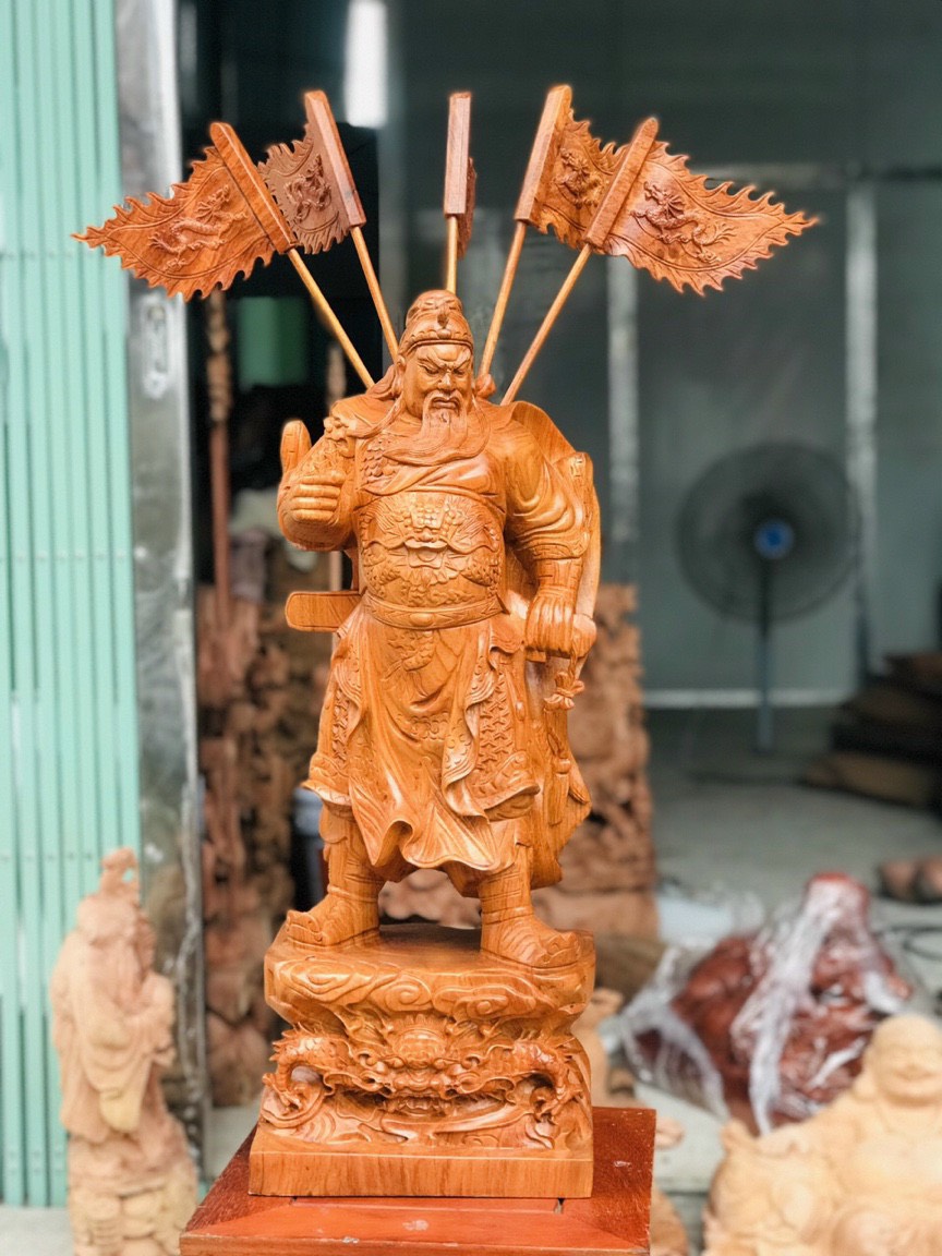 Quan Công - Quan Vân Trường Áo Bào Cao 70cm
