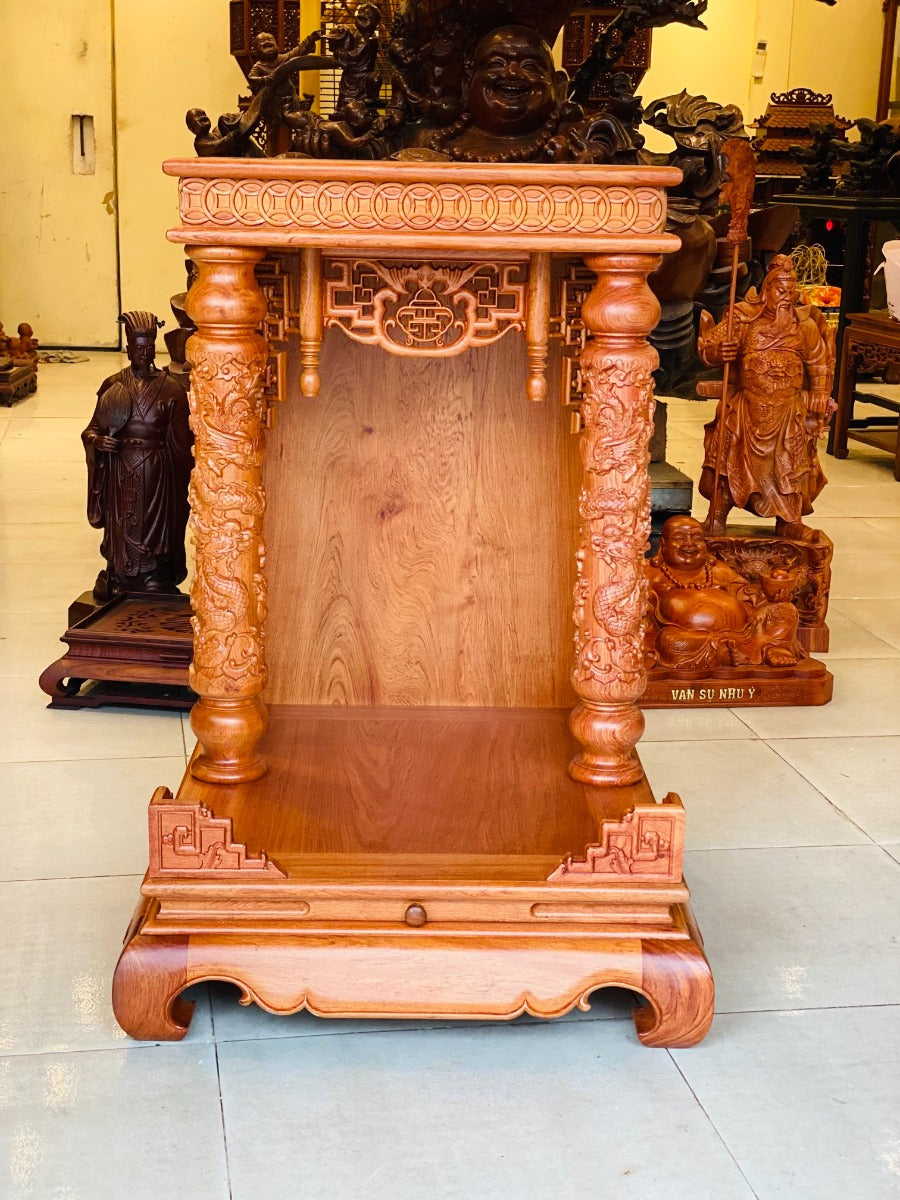 Bàn Thờ Thần Tài Gỗ Hương Cao Cấp