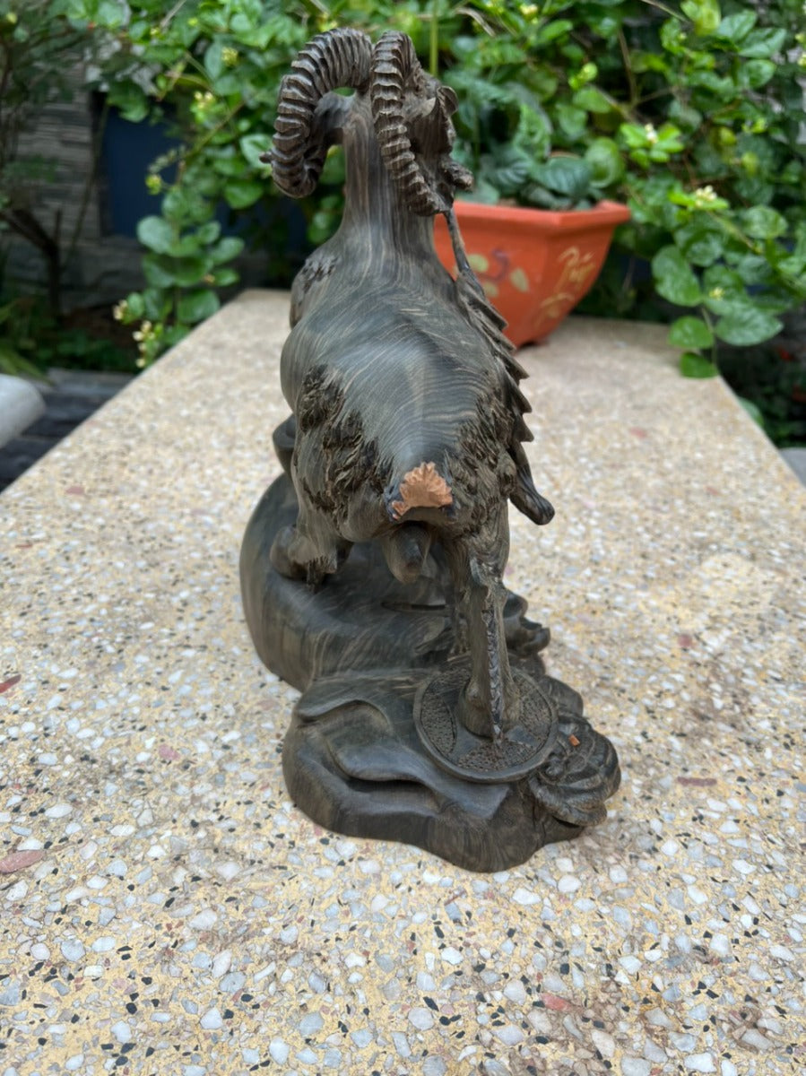 Nhất Dương Đứng Bao Tiền Gỗ Mun Hoa