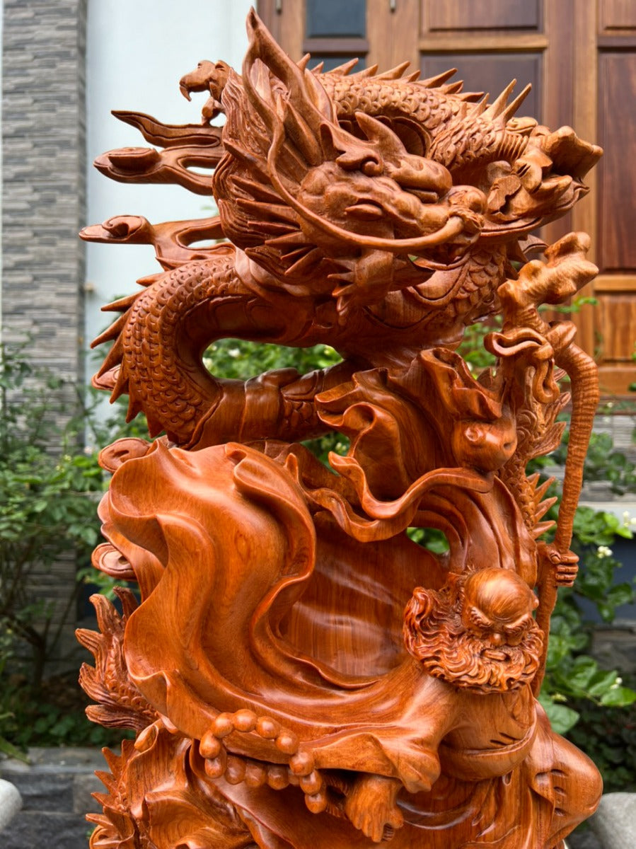 Bồ Đề Đạt Ma Song Long Cao 80cm