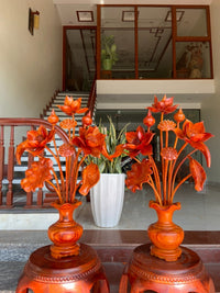 Bình Hoa Sen Hương Đỏ 11 Cành