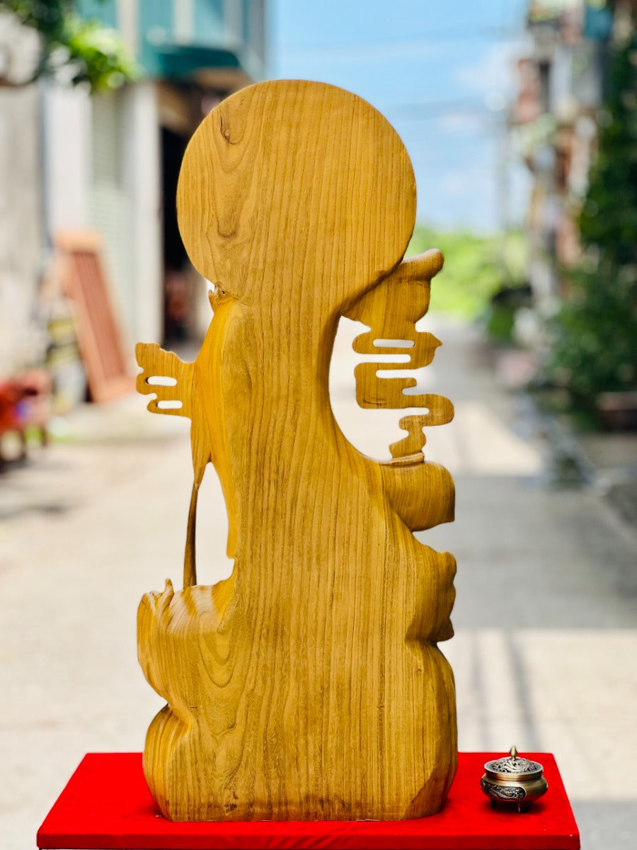 Tượng Nam Hải Quan Âm - Gỗ Cẩm Vàng