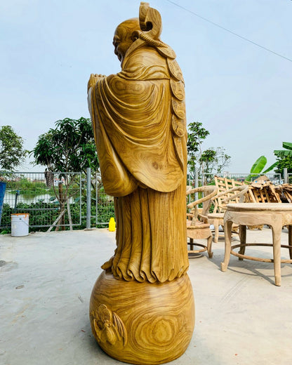 Tượng Phật Di Lặc Chúc Phúc Vạn Sự Như Ý - Gỗ Cẩm Vàng