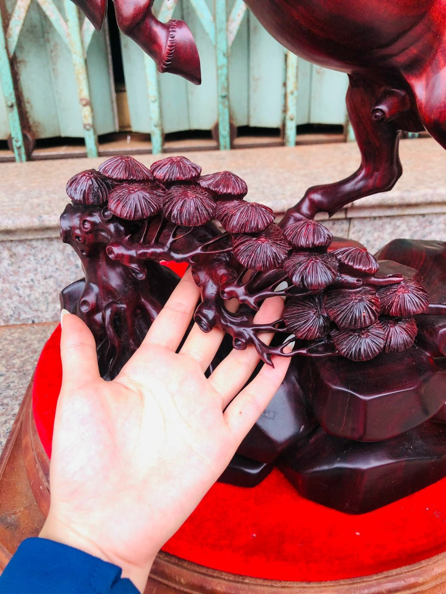 Tượng Nhất Mã Phi Thiên - Gỗ Vương Mộc Tử Đàn Phong Thủy - Quà Tặng Đẳng Cấp