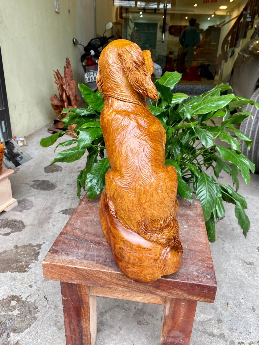 Tượng Linh Vật Con Chó Ngôi Canh Bao Tiền