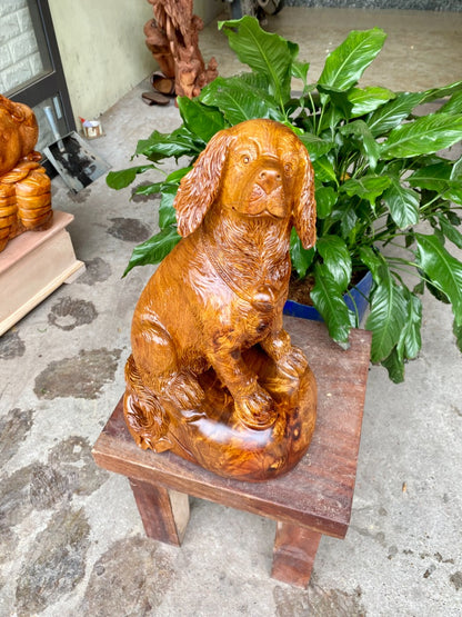 Tượng Linh Vật Con Chó Ngôi Canh Bao Tiền