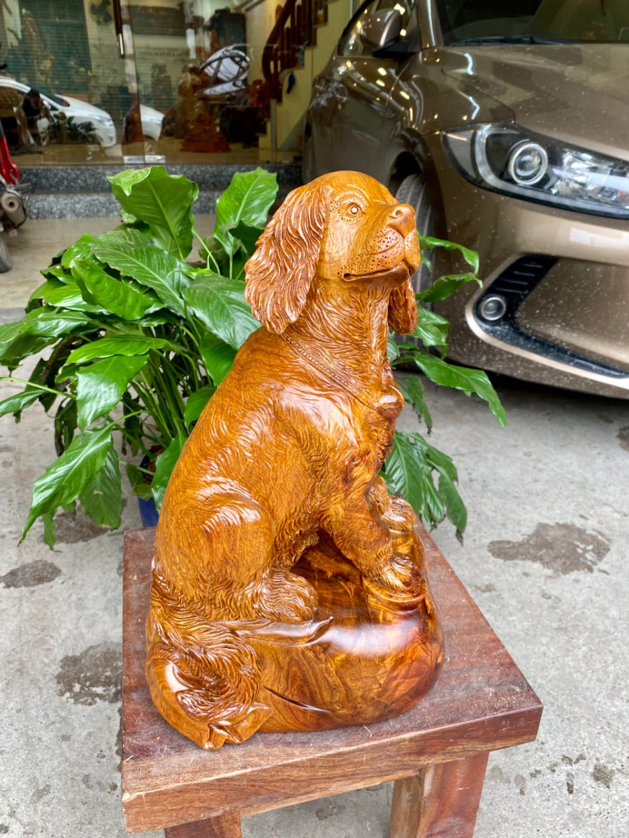 Tượng Linh Vật Con Chó Ngôi Canh Bao Tiền