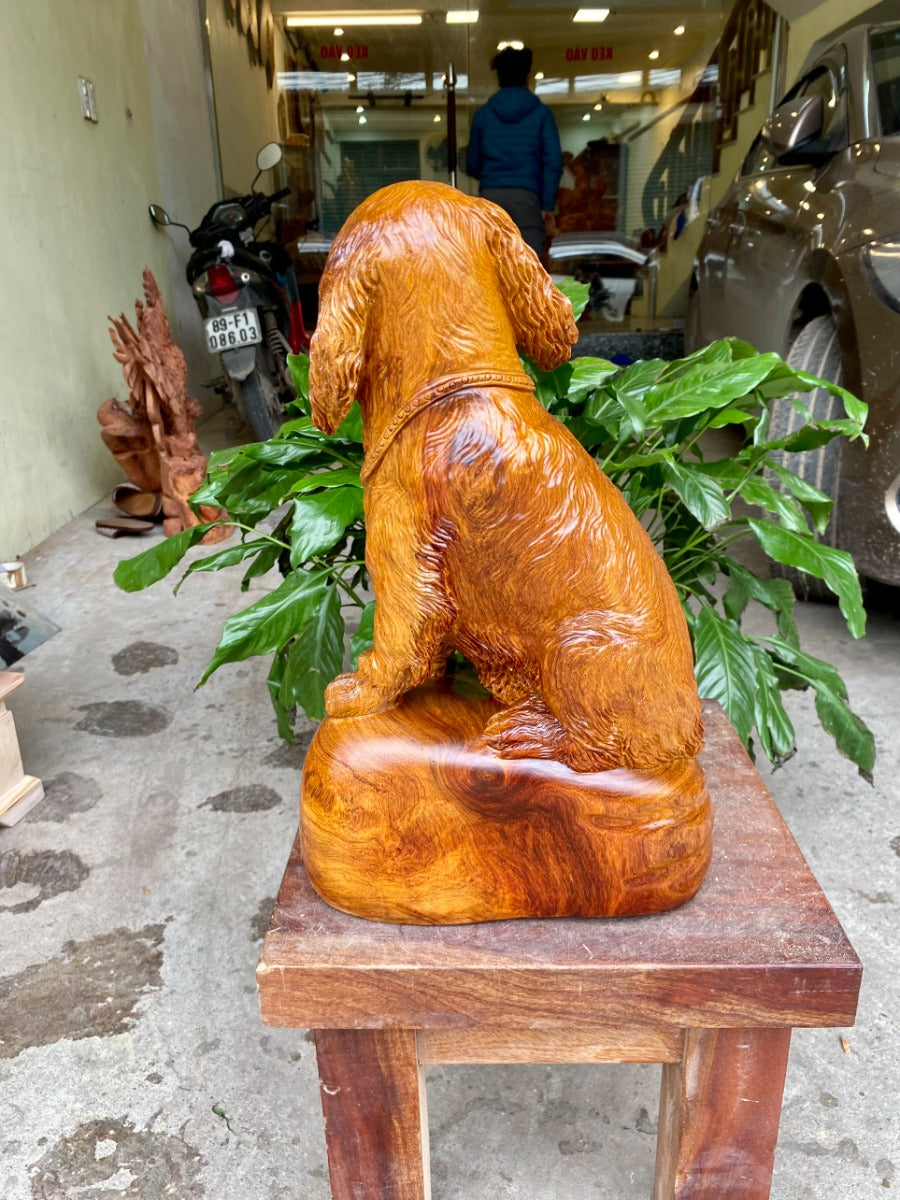 Tượng Linh Vật Con Chó Ngôi Canh Bao Tiền
