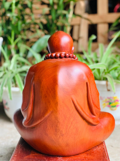 Tượng Bồ Đề Đạt Ma Ngồi Thiền Gỗ Hương