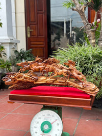 Tượng Ngựa Bát Mã - Mã Đáo Thành Công Gỗ Cẩm