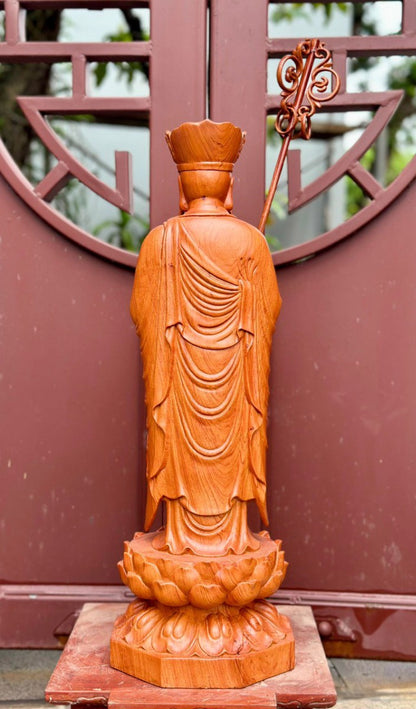 Tượng Địa Tạng Vương Đứng Đài Sen Cao 60 Mẫu Mới