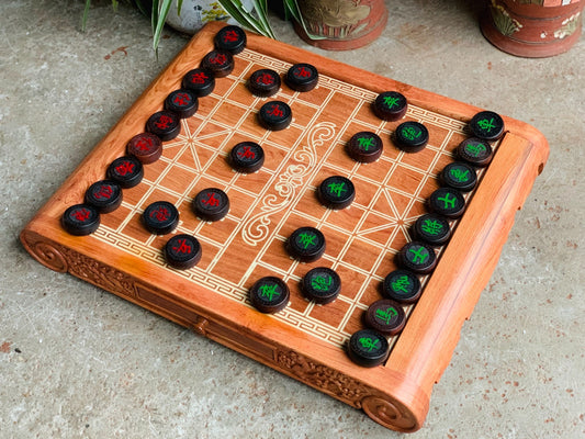 Bộ Bàn Cờ Tướng Kèm Quân Cờ Gỗ Hương