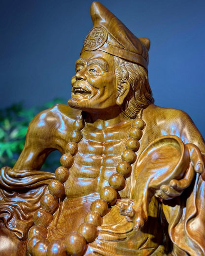 Tế Công Gỗ Ngọc Am Nguyên Khối Cao 1m