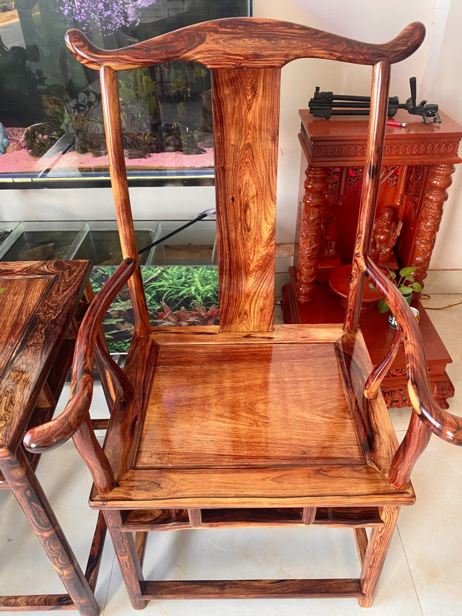 Bộ Đôn Ghế Quan Gỗ Cẩm Ta
