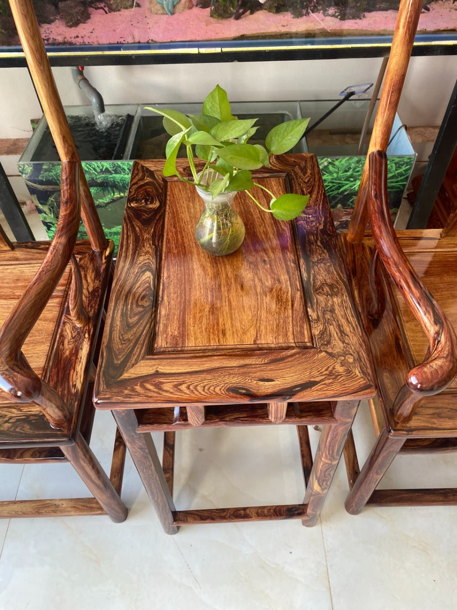 Bộ Đôn Ghế Quan Gỗ Cẩm Ta