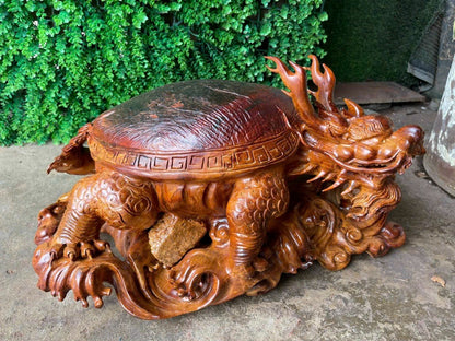 Tượng Long Quy - Rùa Hóa Rồng  58cm