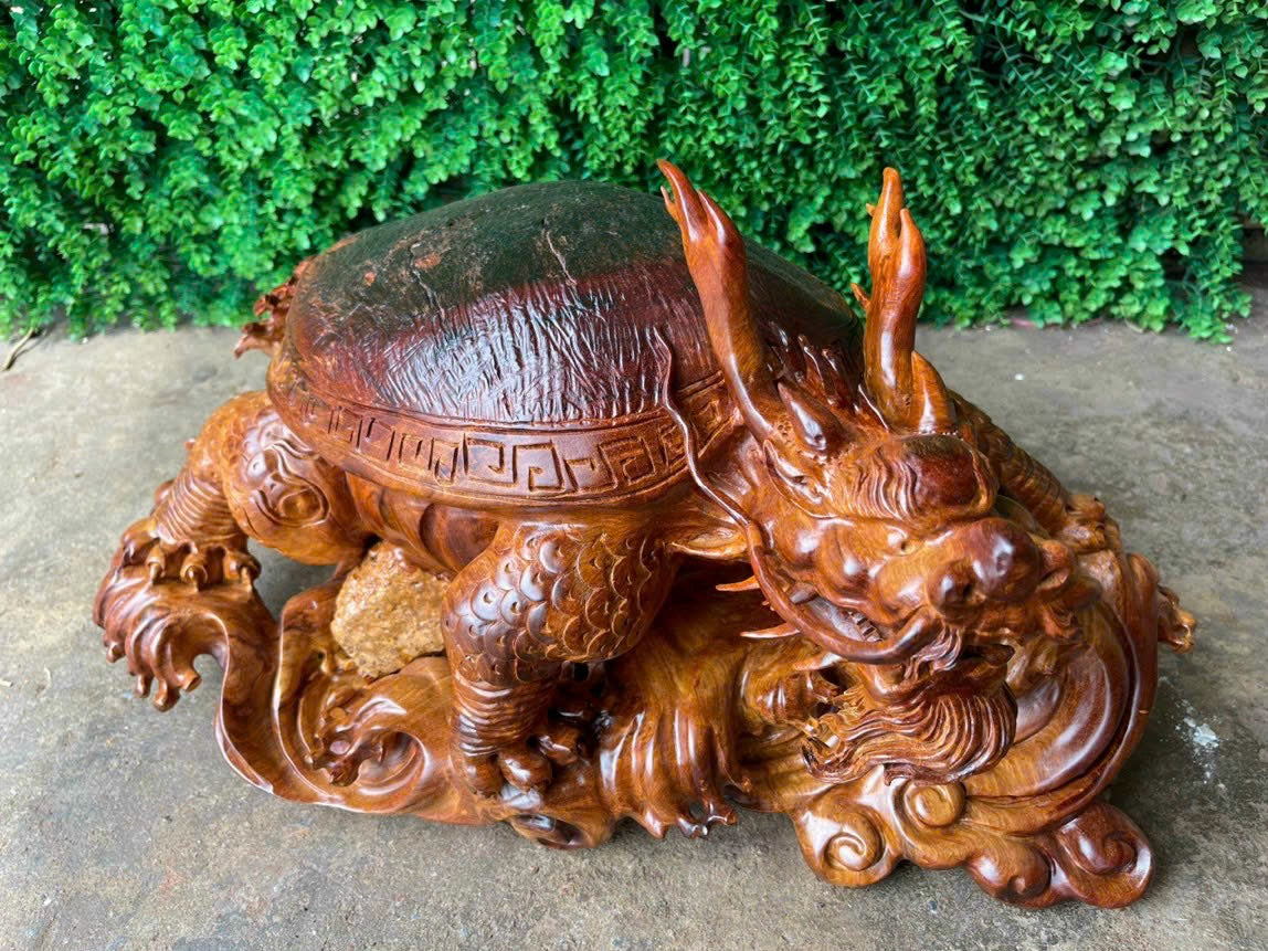 Tượng Long Quy - Rùa Hóa Rồng  58cm