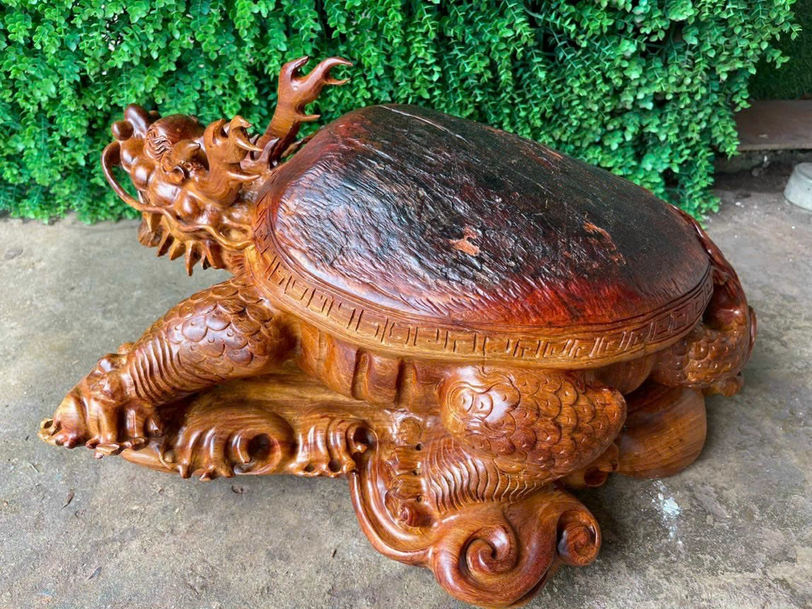 Tượng Long Quy - Rùa Hóa Rồng  58cm