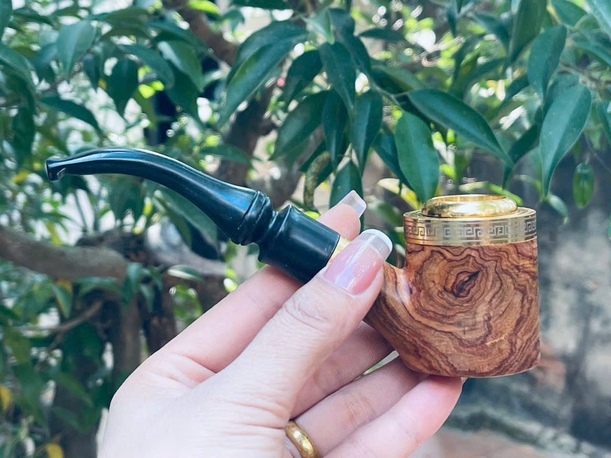 Tẩu Thuốc Xì Gà Gỗ Xưa