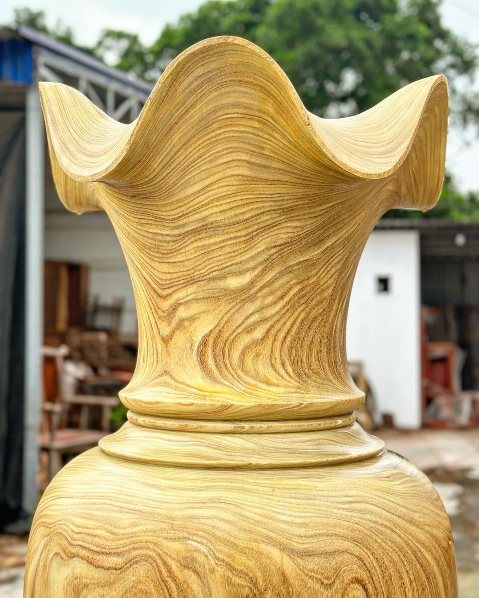 Cặp Lục Bình Gỗ Cao 1m8 - Cẩm Vàng