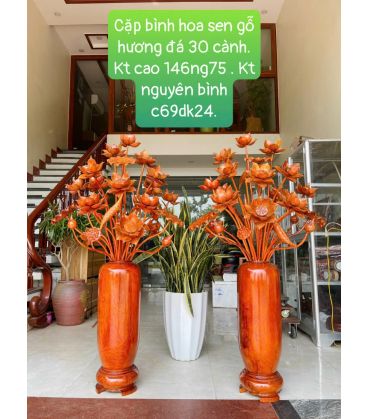 Cặp Bình Hoa Sen  Biểu Tượng Sự Thanh Tịnh - Cao 146cm