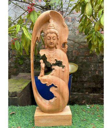 Tượng Phật Nhất Tâm Bái Phật - Cao 45cm