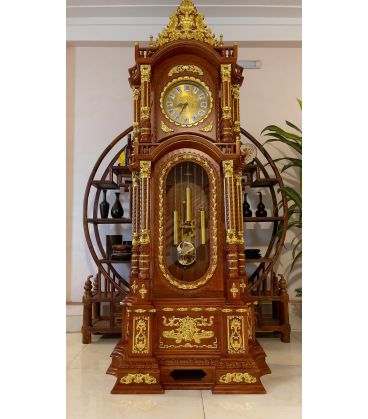 Đồng Hồ Tháp Gỗ Hương Đá Sang Trọng - Đẳng Cấp Cao 2m3