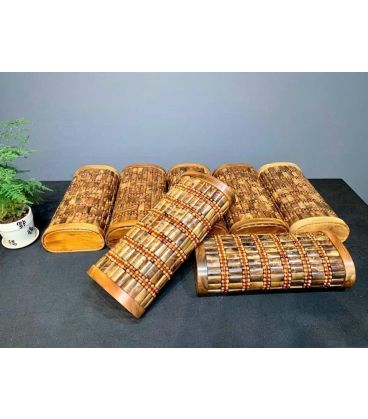 Gối Bọc Gỗ Chun Sụn Gỗ Bách Xanh Chống Đau Mỏi Cổ