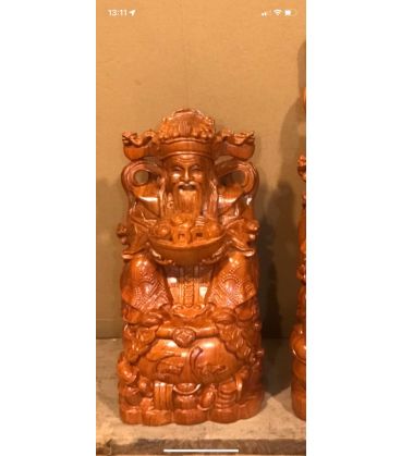 Thần Tài Gỗ Hương Cao 30